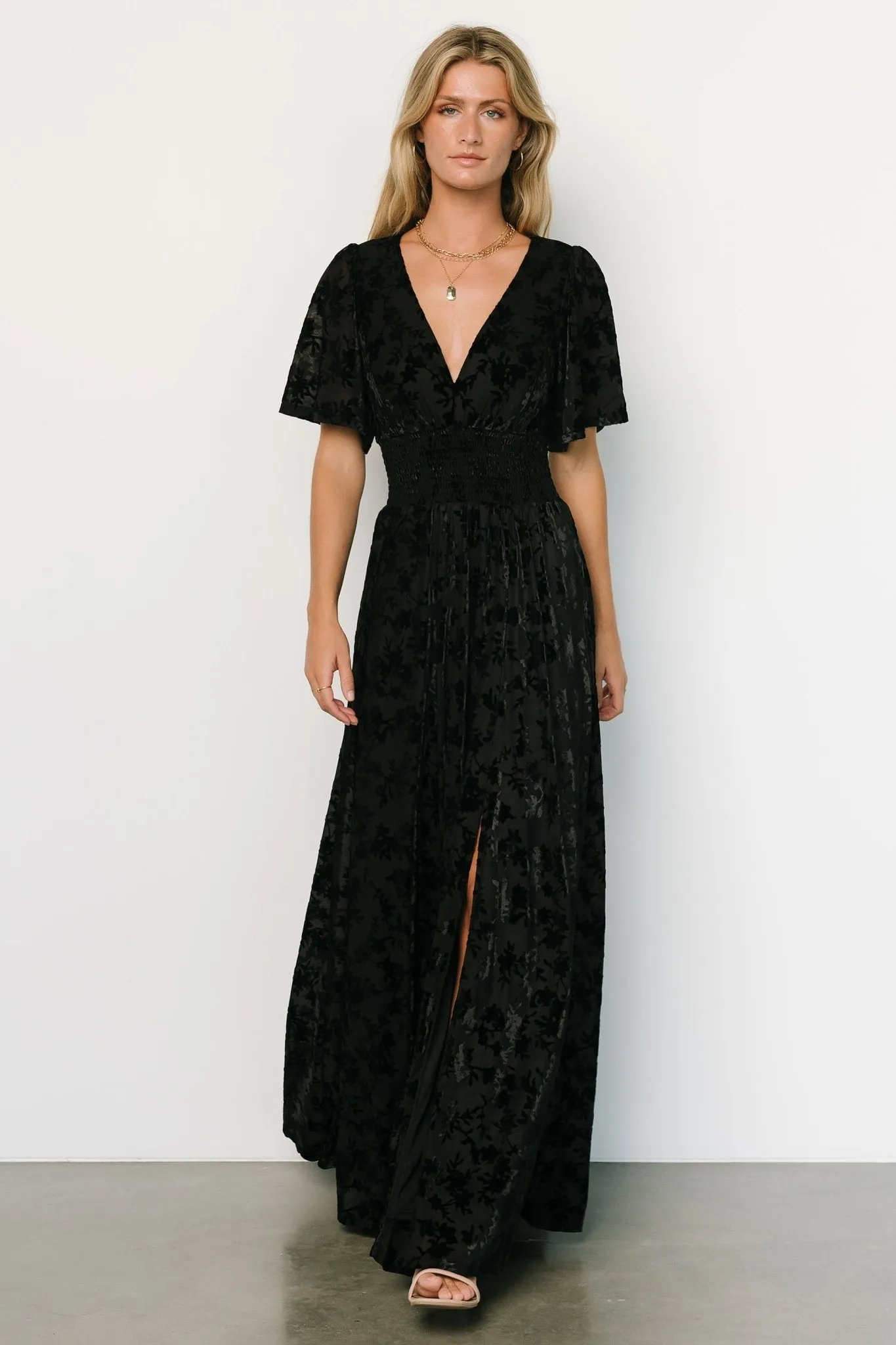 Veronica Velvet Maxi Dress | Black sold by Baltic Born product image thumbnail 2