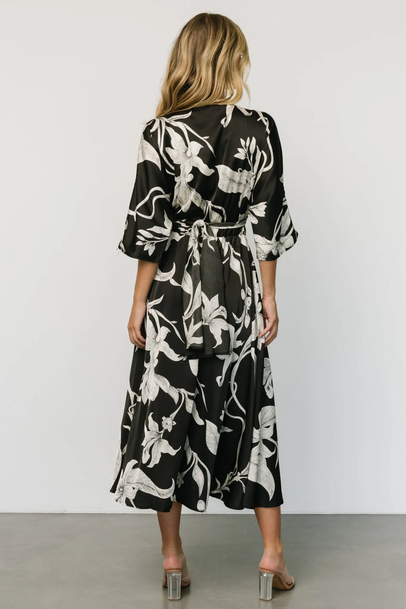 Avryll Front Tie Dress | Black sold by Baltic Born product image thumbnail 5