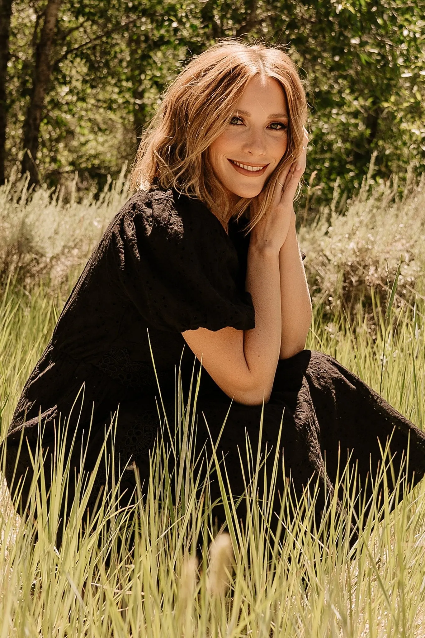 Jackie Eyelet Maxi Dress | Black sold by Baltic Born product image thumbnail 3