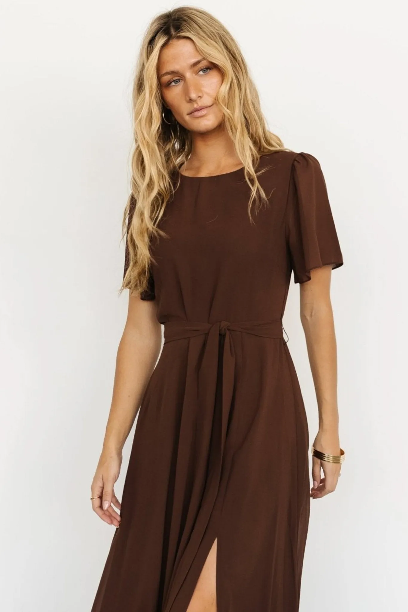 Fabric Swatch - Naomi Chiffon | Espresso sold by Baltic Born product image thumbnail 2