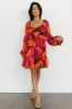 Harper Mini Dress | Eggplant + Orange Multi sold by Baltic Born