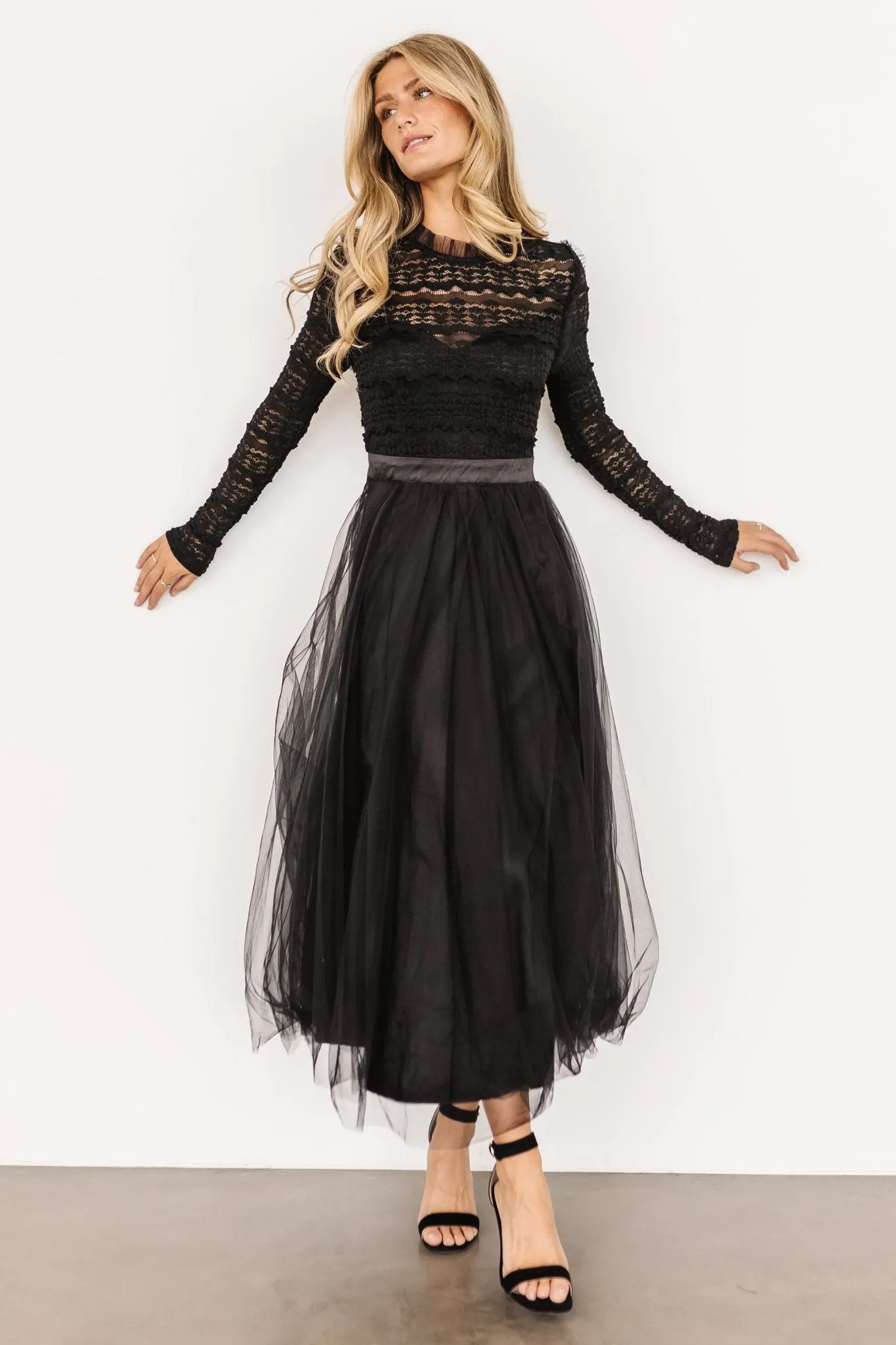 Lonnie Tulle Dress | Black sold by Baltic Born product image thumbnail 5