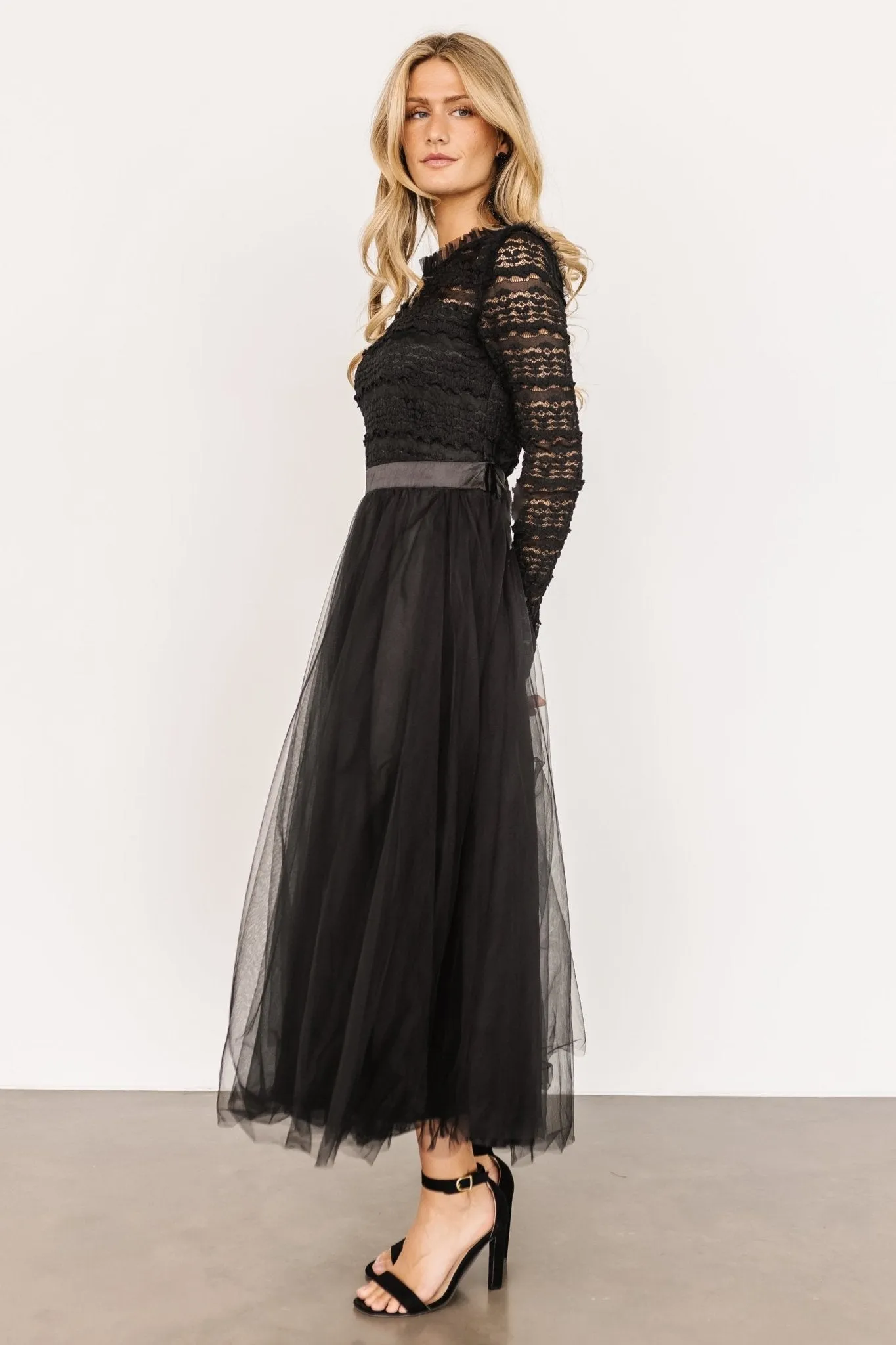 Lonnie Tulle Dress | Black sold by Baltic Born product image thumbnail 3