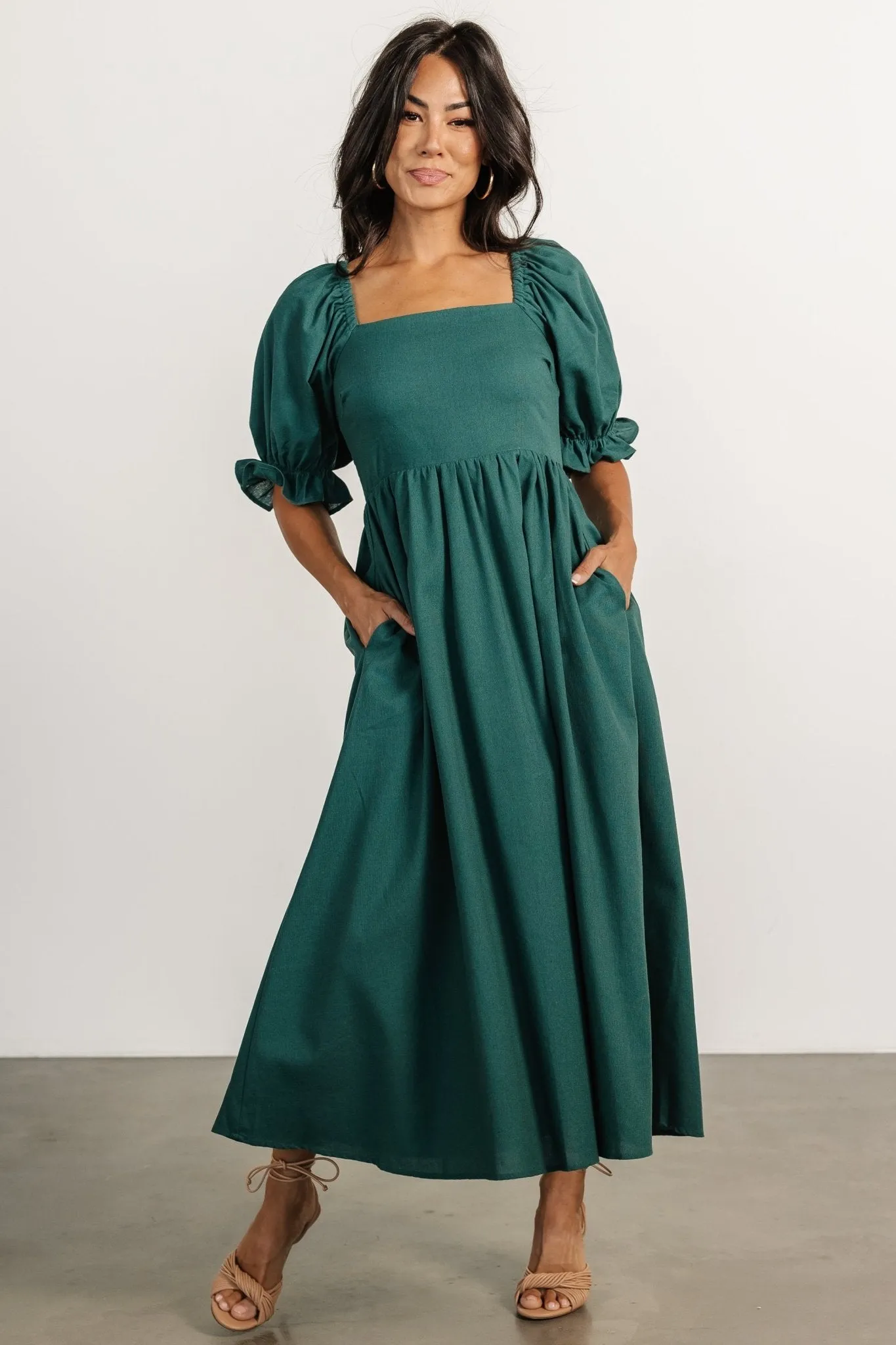 Britton Midi Dress | Evergreen sold by Baltic Born product image thumbnail 4