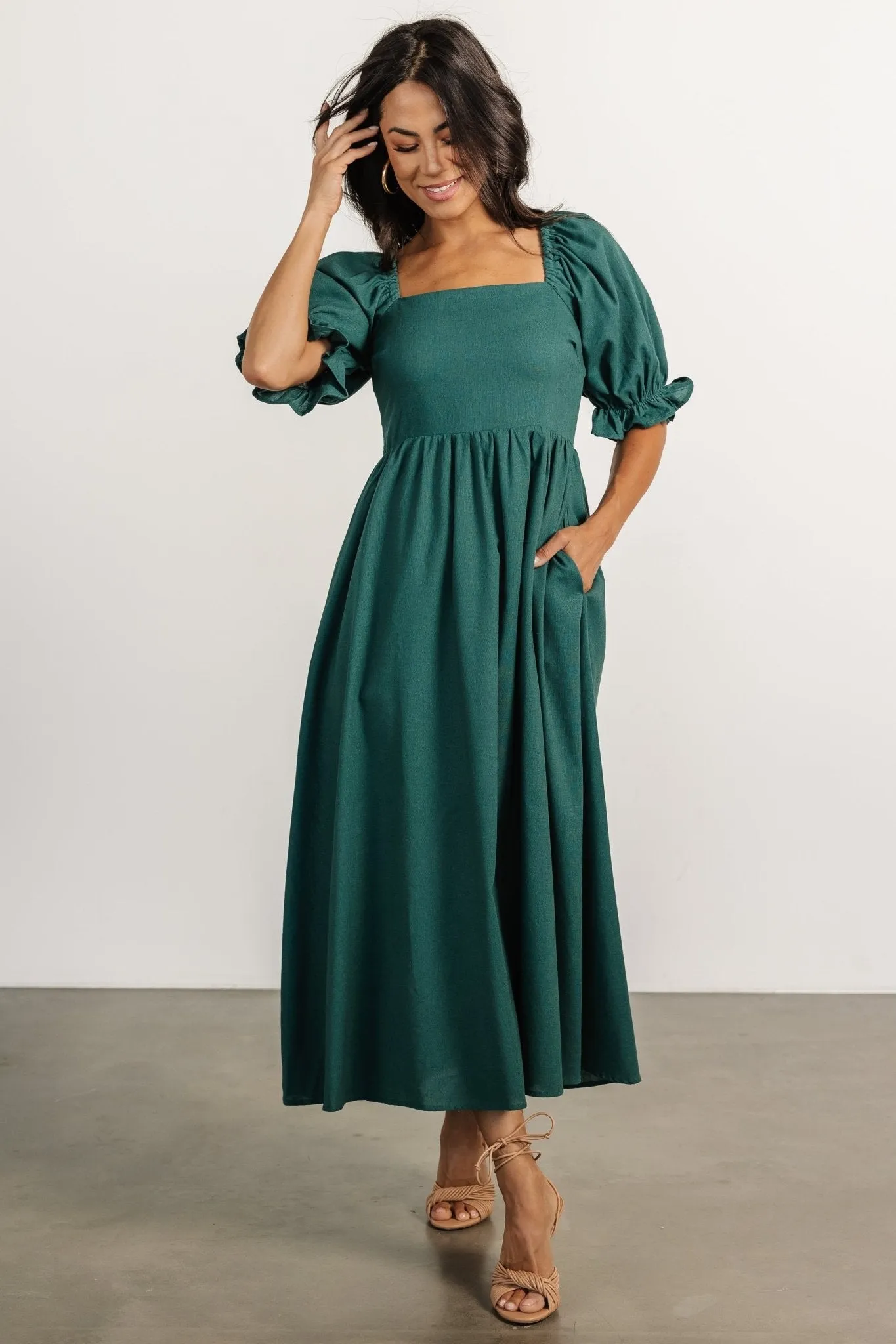 Britton Midi Dress | Evergreen sold by Baltic Born product image thumbnail 5