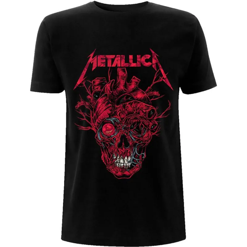 Heart Skull Slim Fit T-shirt sold by Rockabilia