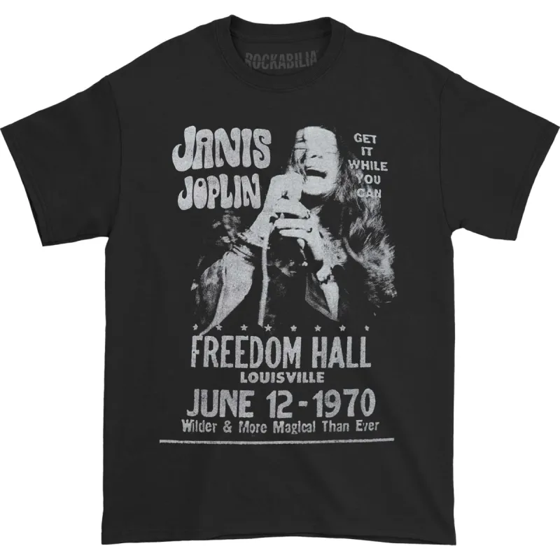 Janis At Freedom Hall T-shirt sold by Rockabilia