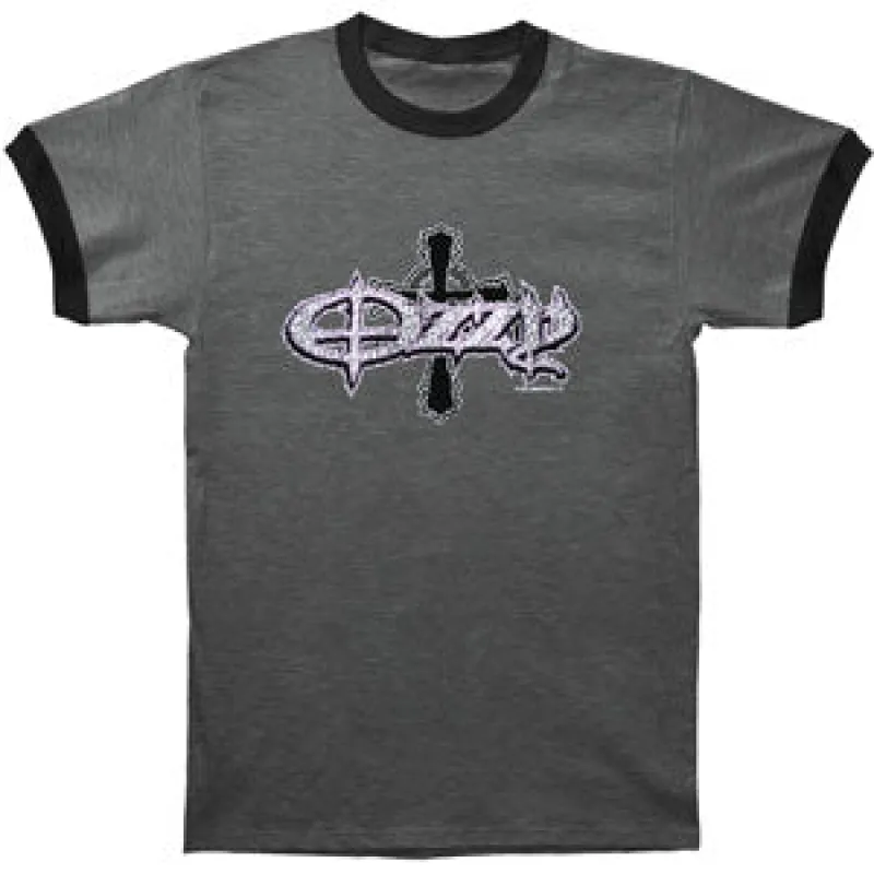 Ozzy Vintage Logo Ringer Tee T-shirt sold by Rockabilia