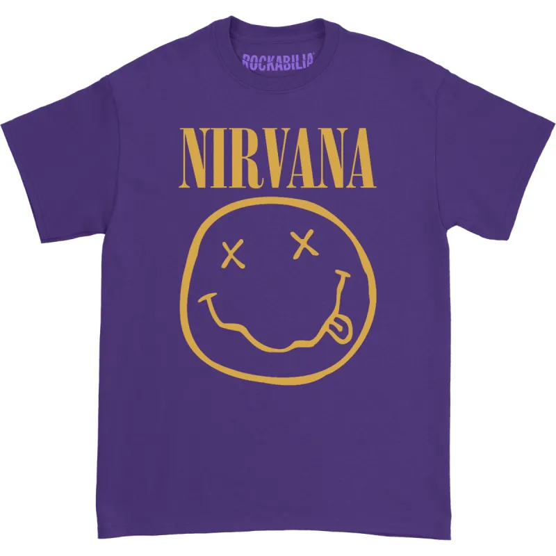 Yellow Smile Face Logo T-shirt sold by Rockabilia