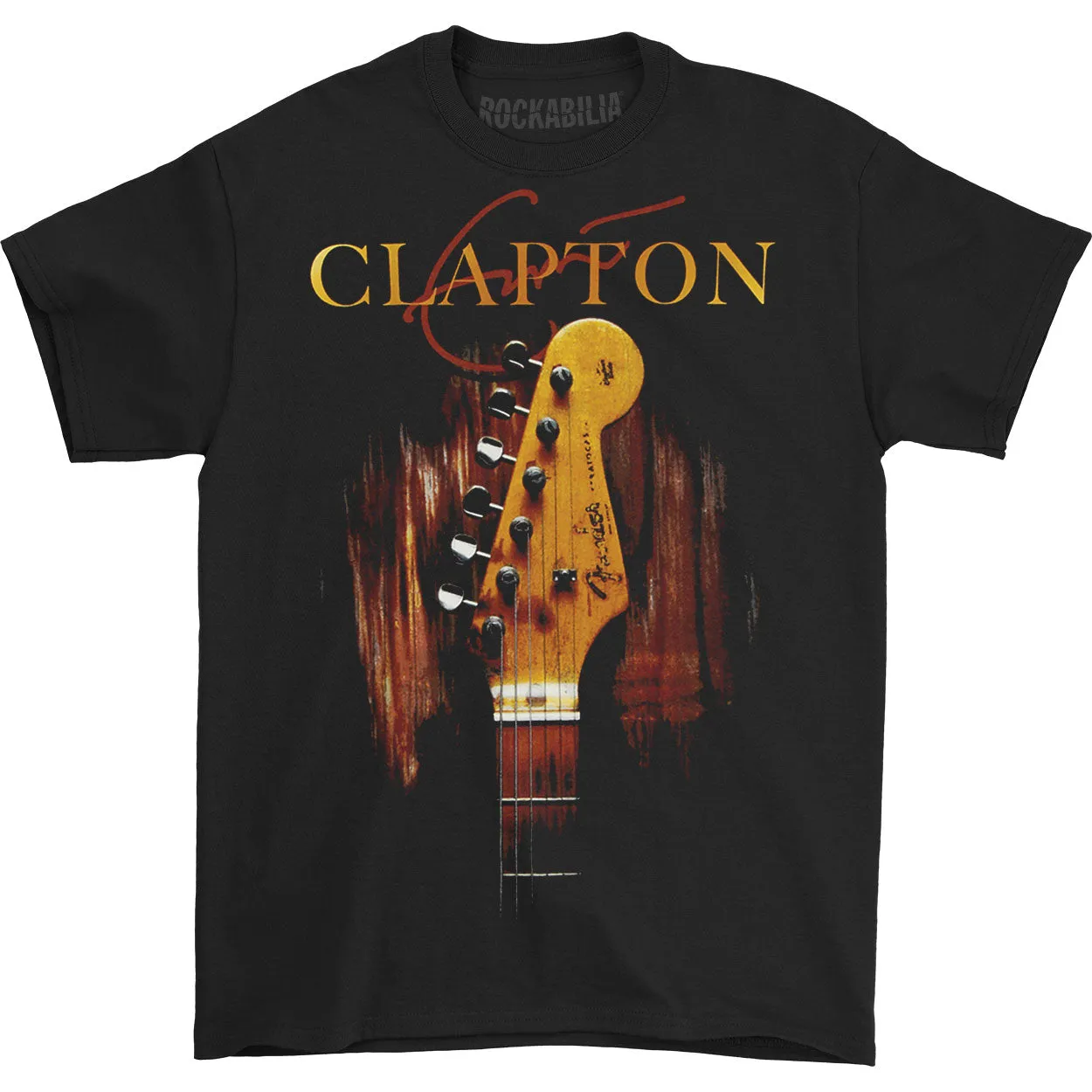 Classic Guitar Tee (Black) T-shirt sold by Rockabilia