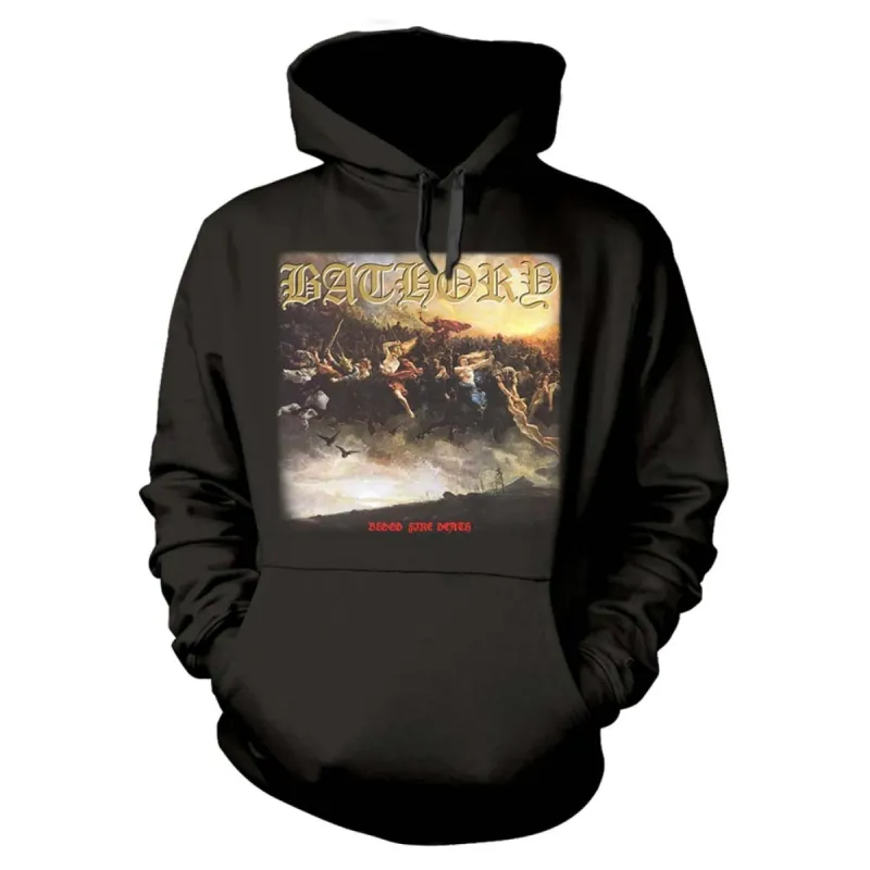 Blood Fire Death Hooded Sweatshirt sold by Rockabilia