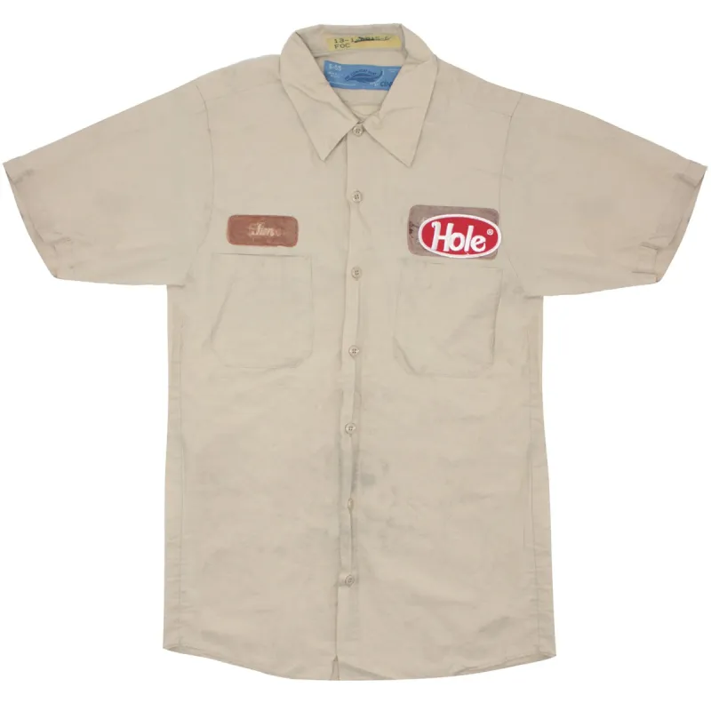Embroidered Patch On Vintage Work Shirt Work Shirt sold by Rockabilia