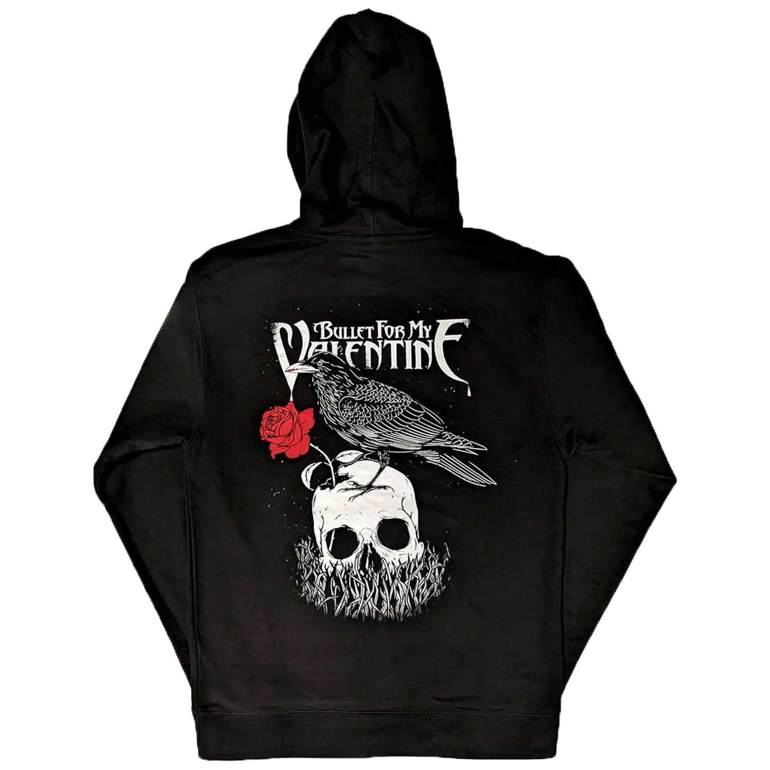 Logo & Raven Hooded Sweatshirt sold by Rockabilia product image thumbnail 2