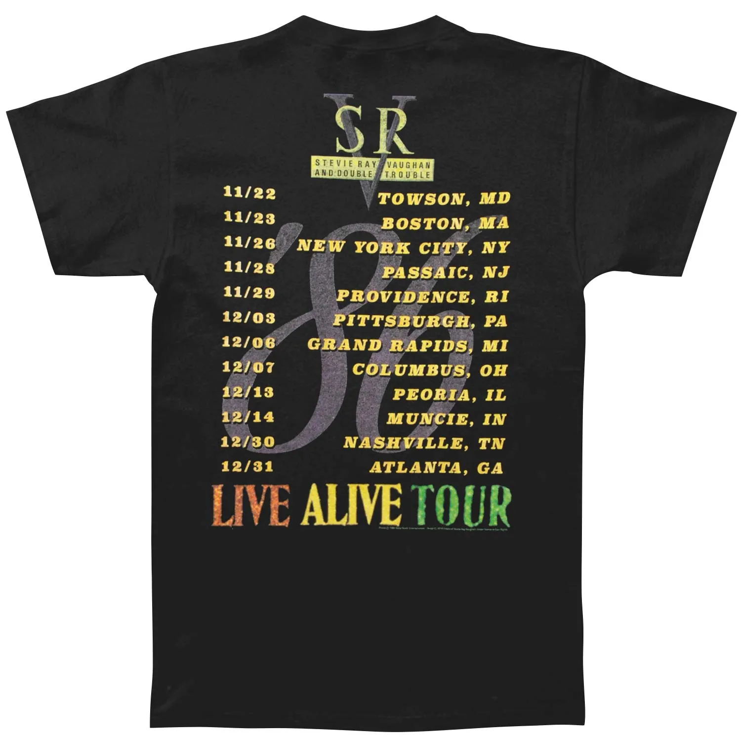 Live Alive Tour T-shirt sold by Rockabilia product image thumbnail 2