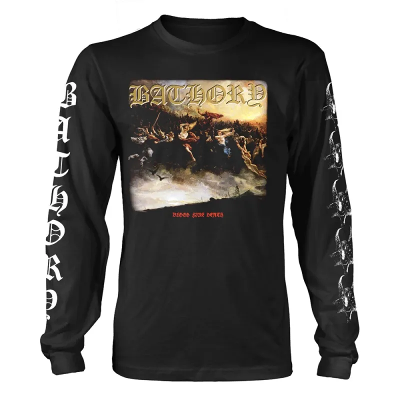 Blood Fire Death 2 Long Sleeve sold by Rockabilia
