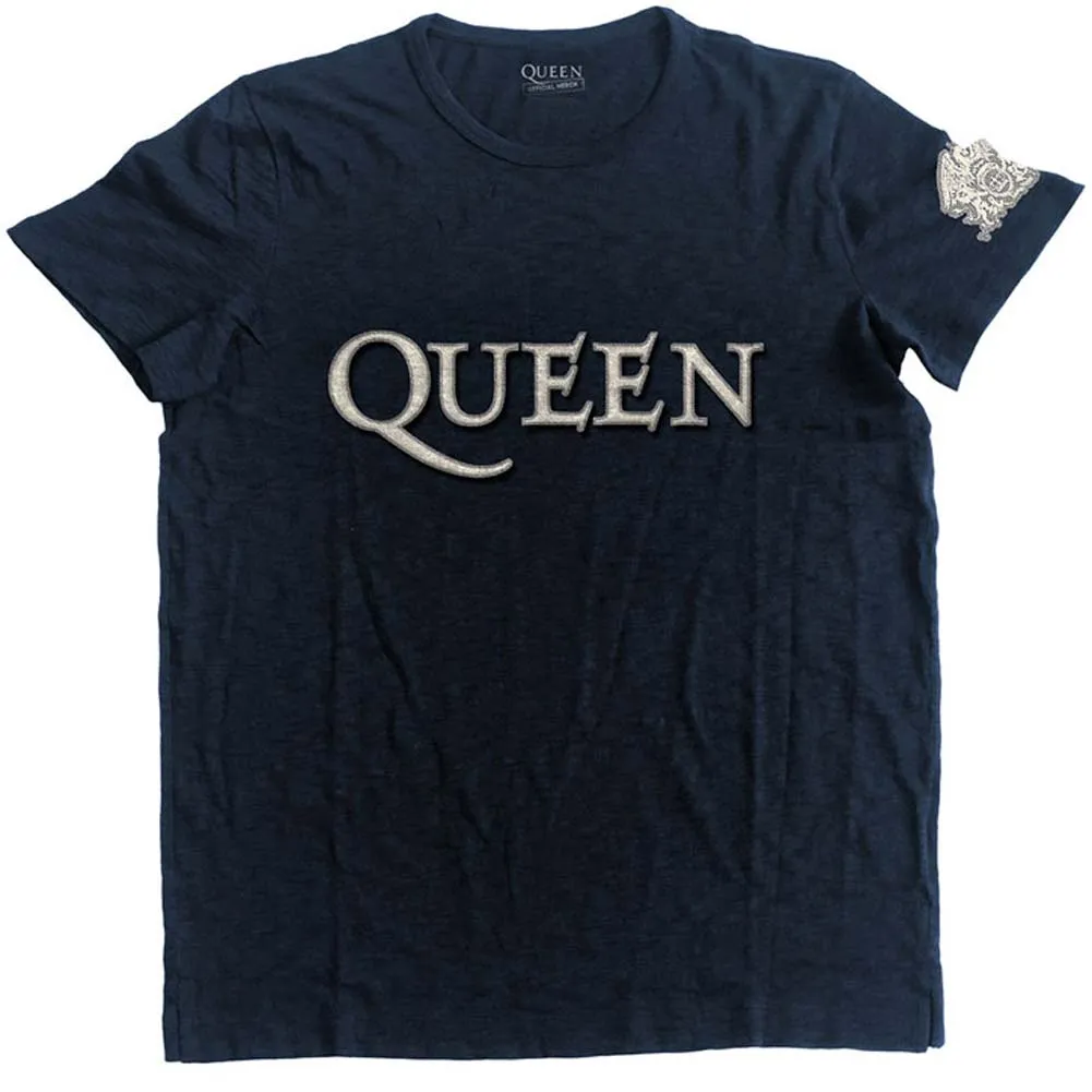 Queen Logo & Crest Vintage T-shirt sold by Rockabilia
