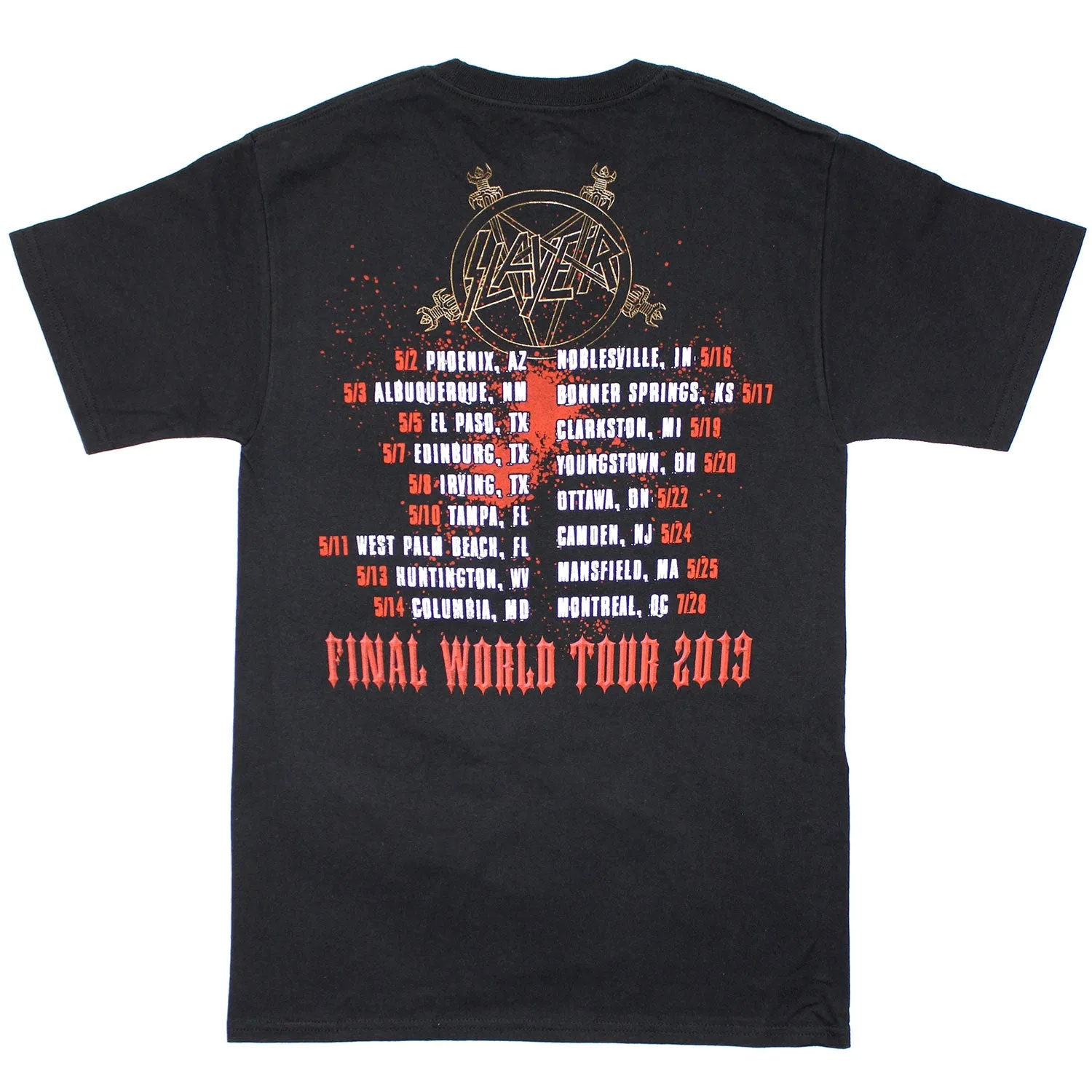 Eagle Final World Tour 2019 T-shirt sold by Rockabilia product image thumbnail 2
