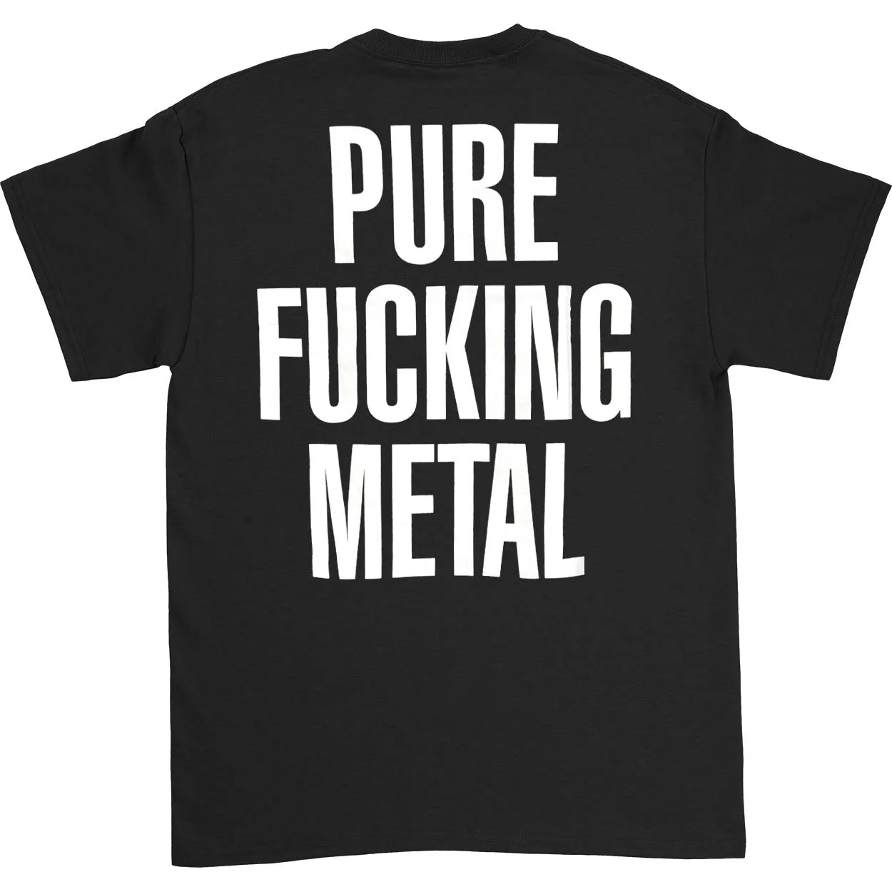 Pure Fucking Metal Slim Fit T-shirt sold by Rockabilia product image thumbnail 2