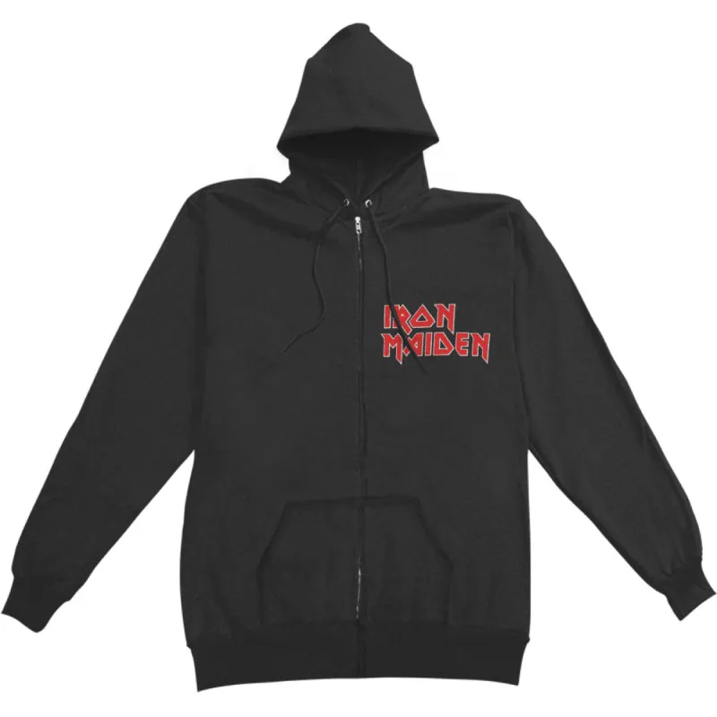 No Prayer (Back Print) Zippered Hooded Sweatshirt sold by Rockabilia