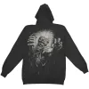 No Prayer (Back Print) Zippered Hooded Sweatshirt sold by Rockabilia