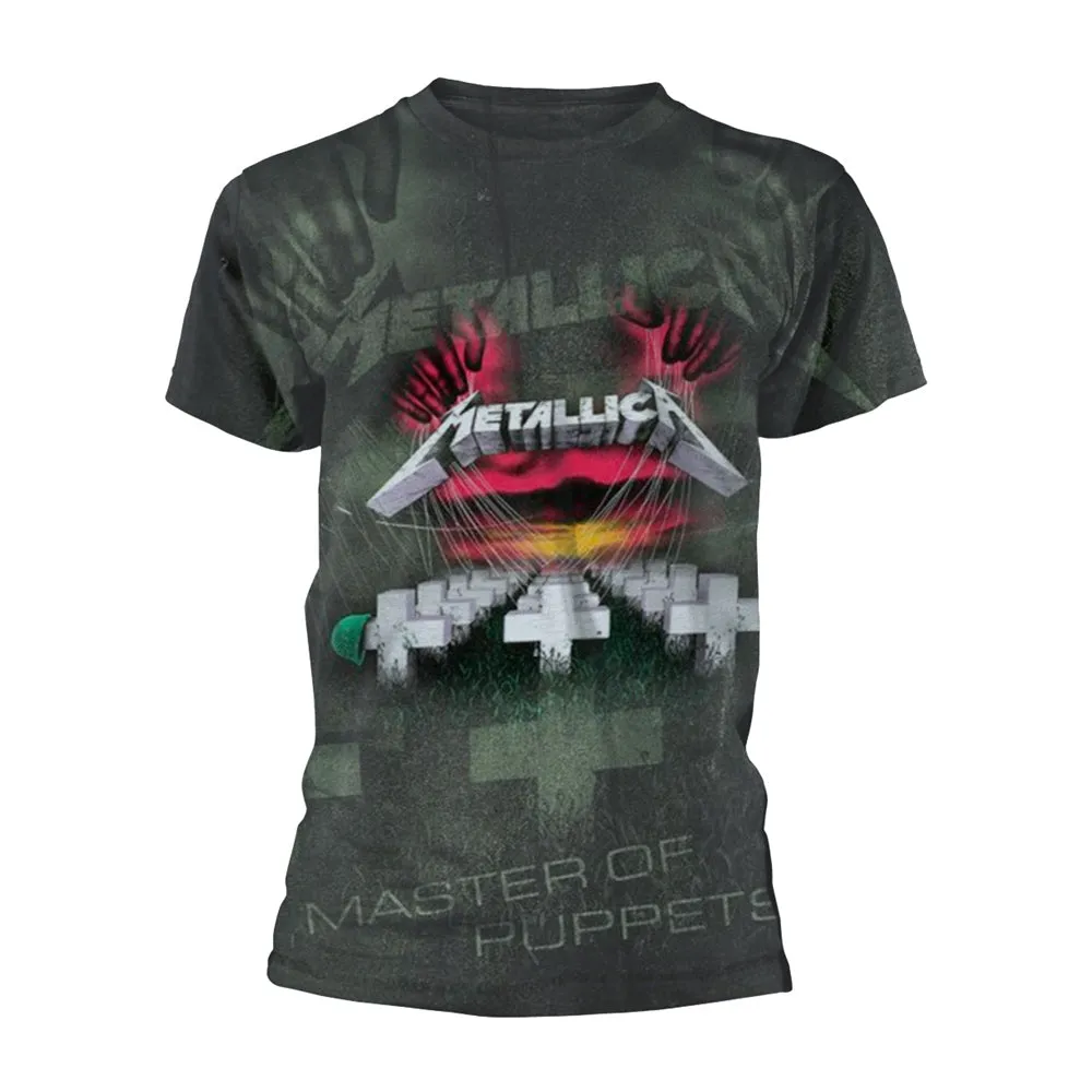 Master Of Puppets (all Over) T-shirt sold by Rockabilia