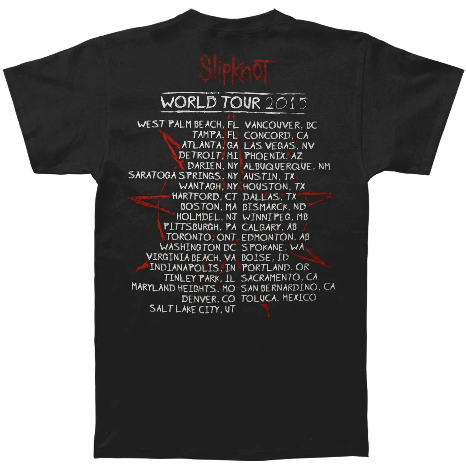 U.S. Flag 2015 World Tour T-shirt sold by Rockabilia product image thumbnail 2