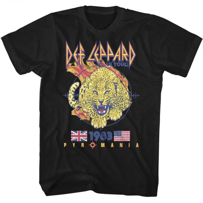 Def Leppard Pyromania T-shirt sold by Rockabilia
