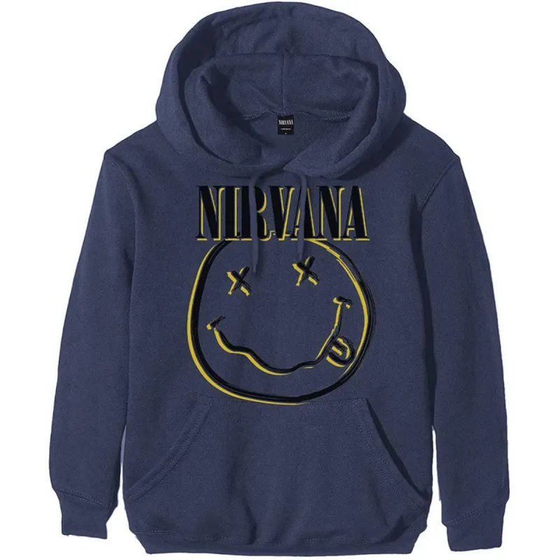 Inverse Smiley Hooded Sweatshirt made by NIRVANA