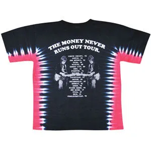 Money Tour Tie Dye T-shirt sold by Rockabilia product image thumbnail 2