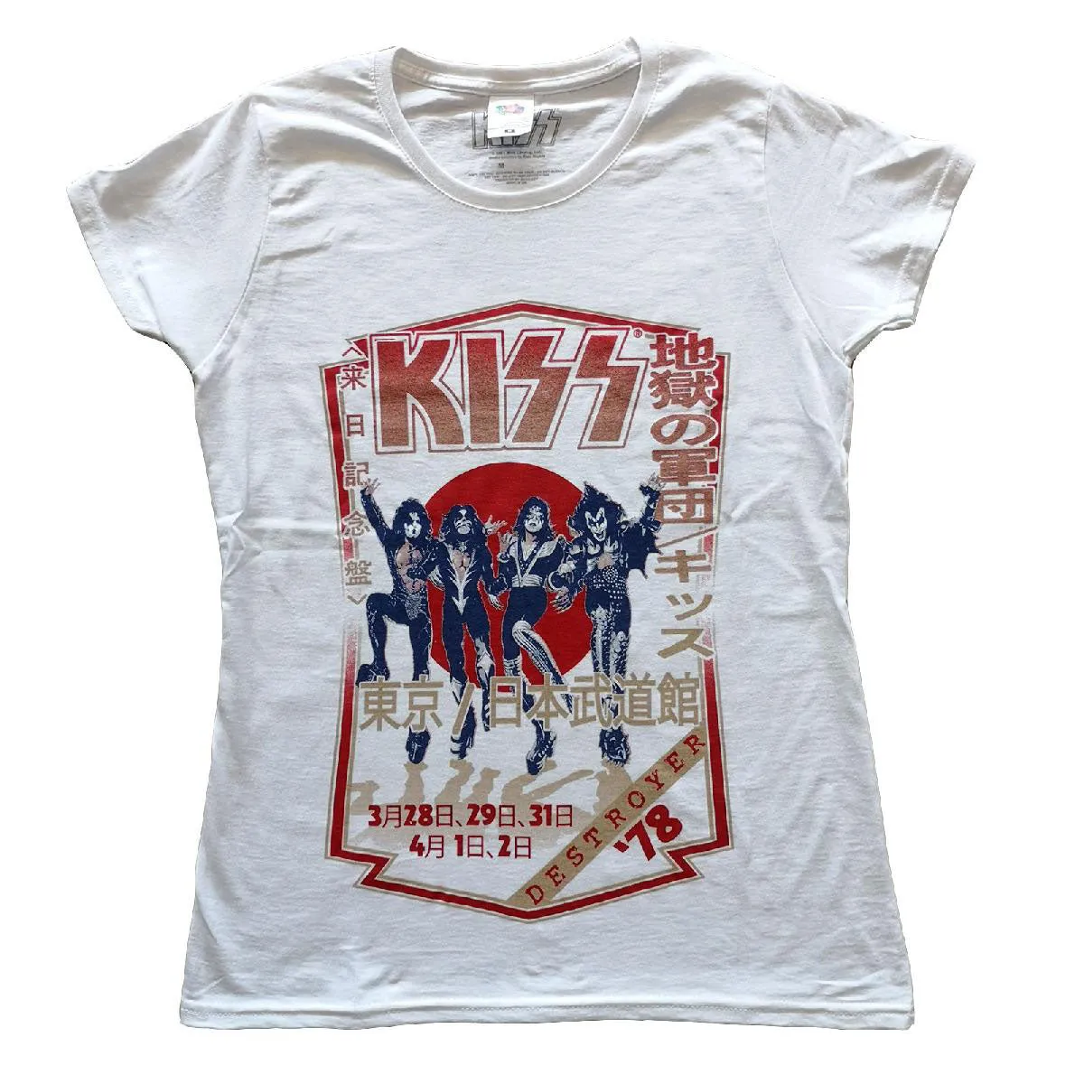 Destroyer Tour '78 Ladies T-Shirt Junior Top sold by Rockabilia