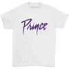 Purple Prince Logo White T-shirt sold by Rockabilia