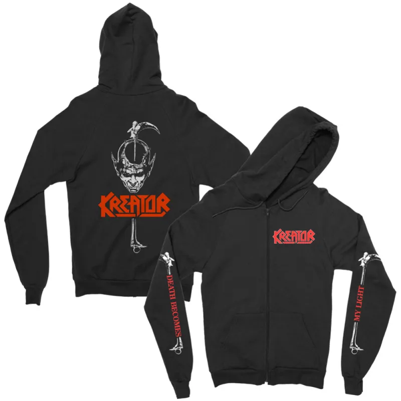 Scythe Zip Up Hoodie Zippered Hooded Sweatshirt sold by Rockabilia