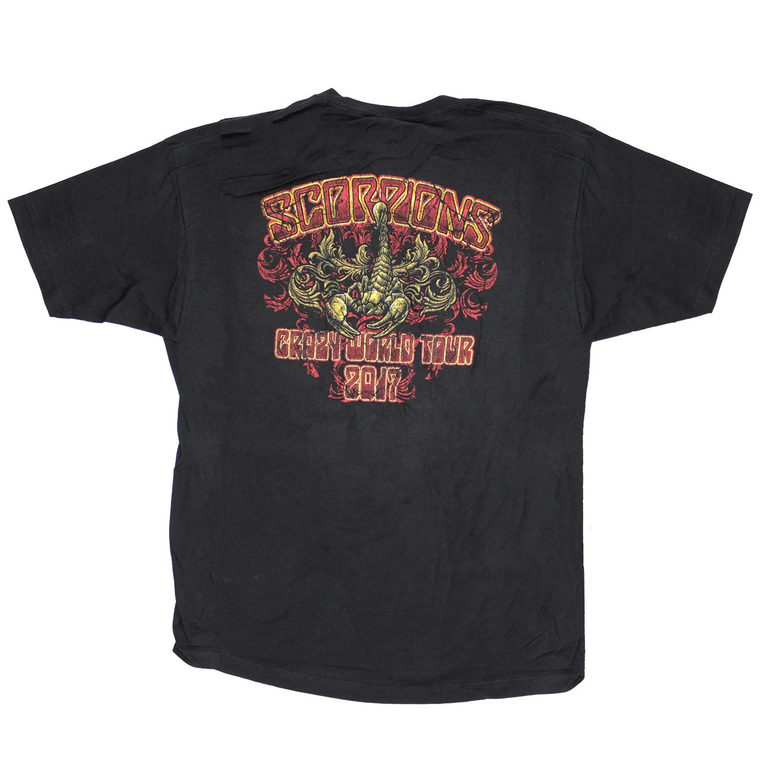 Crazy World Tour 2017 Slim Fit T-shirt sold by Rockabilia product image thumbnail 2