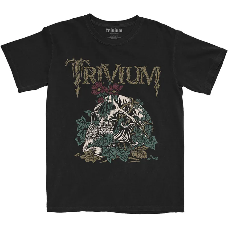 Skelly Flower Slim Fit T-shirt sold by Rockabilia