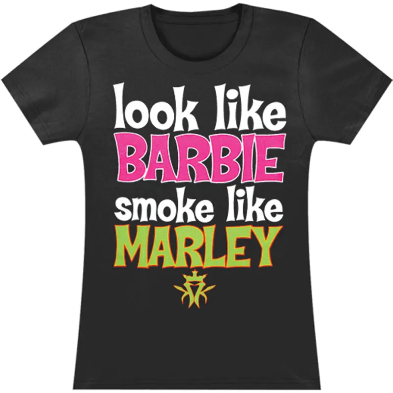 Smoke Like Marley - Ladies Soft Ladies Tee Junior Top sold by Rockabilia