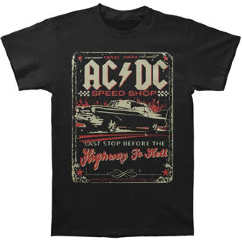 AC-DC Speedshop T-shirt sold by Rockabilia