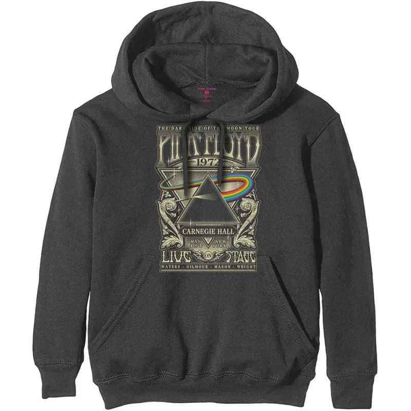 Carnegie Hall Poster Hooded Sweatshirt made by Pink Floyd