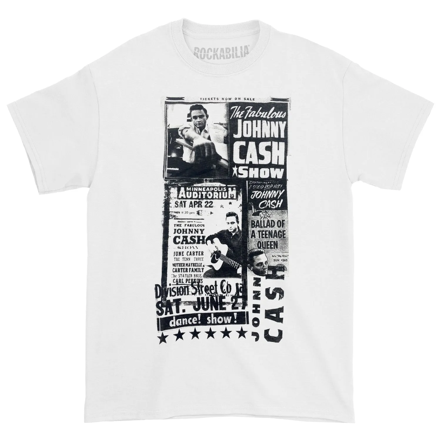 The Fabulous Johnny Cash Show Slim Fit T-shirt sold by Rockabilia