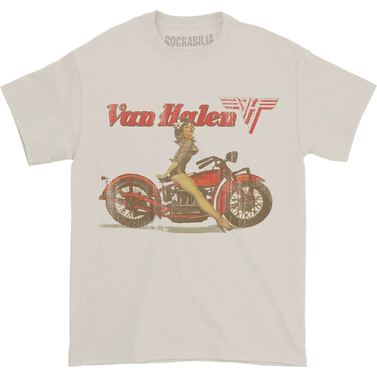Biker Pin Up T-shirt sold by Rockabilia