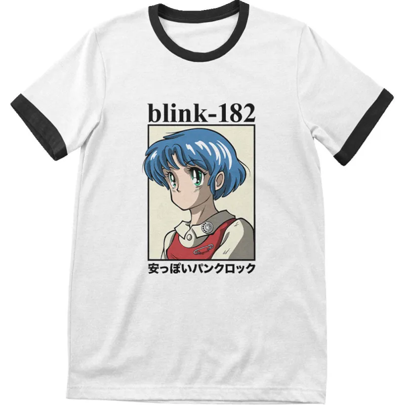 Anime (Ringer) Slim Fit T-shirt sold by Rockabilia