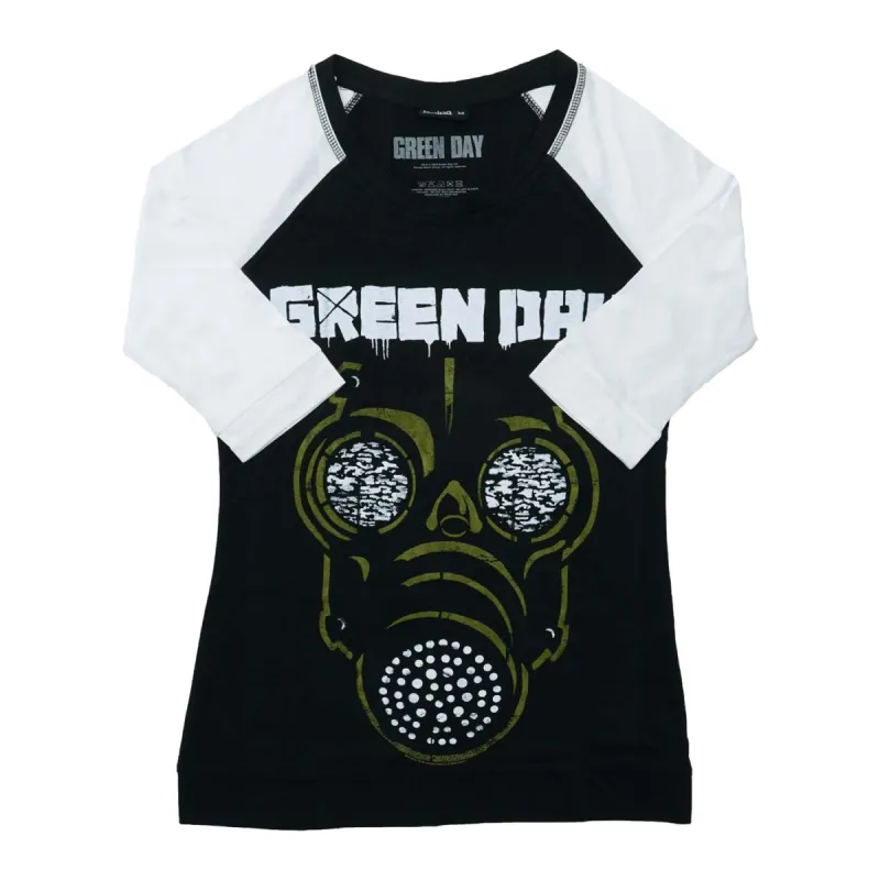 Green Mask Junior Raglan Tee Junior Top sold by Rockabilia