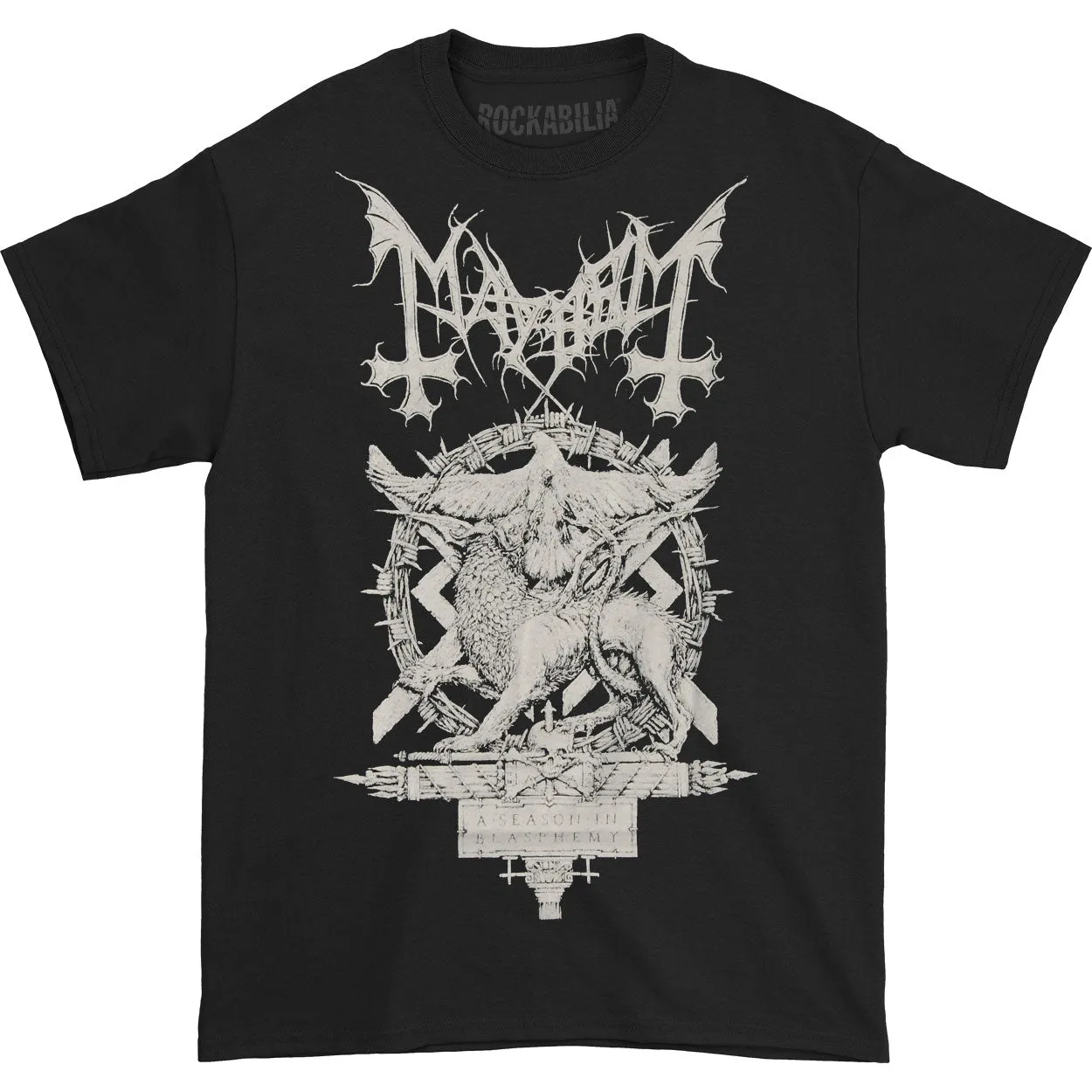 A Season of Blasphemy T-shirt sold by Rockabilia