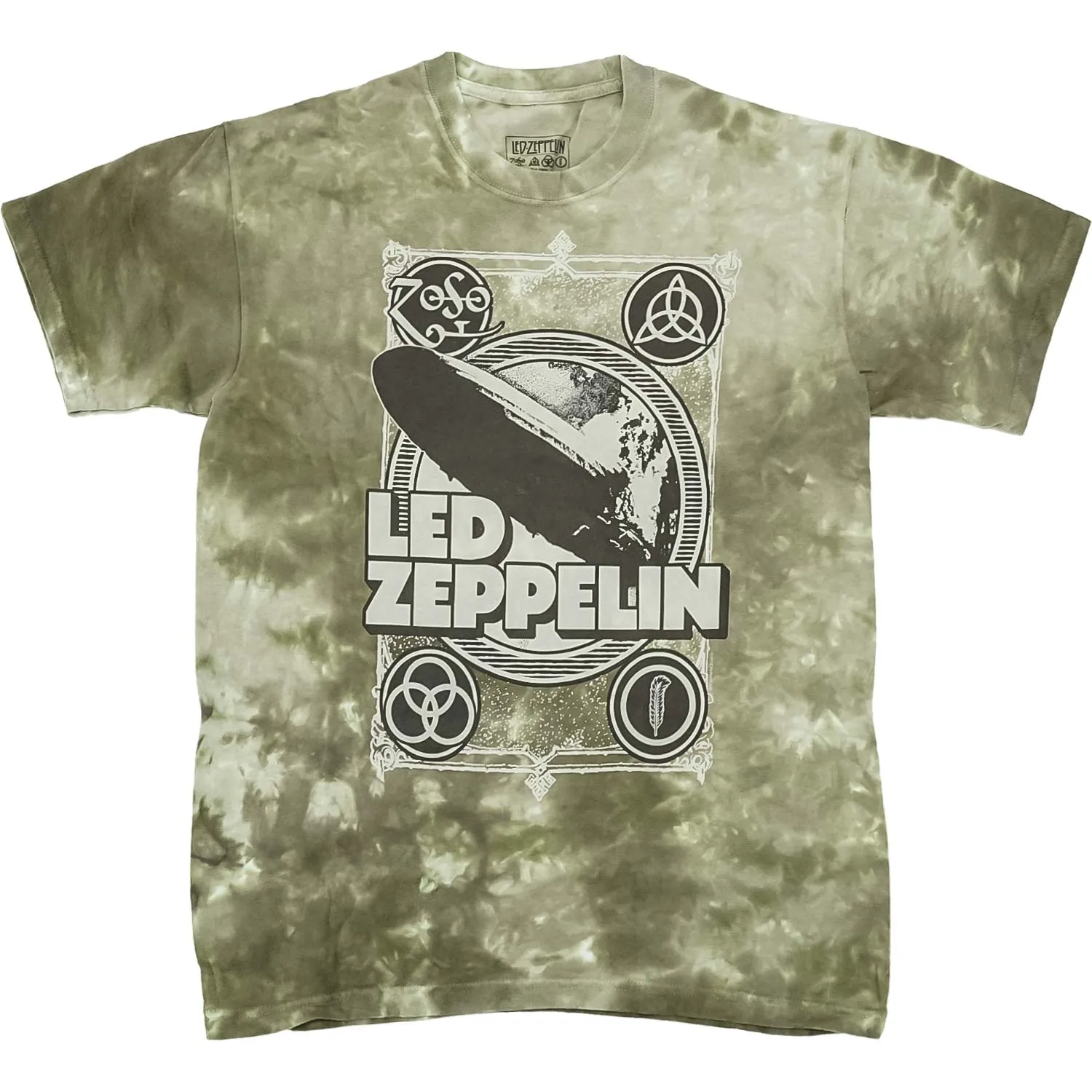 Zeppelin Poster Tie Dye T-shirt sold by Rockabilia