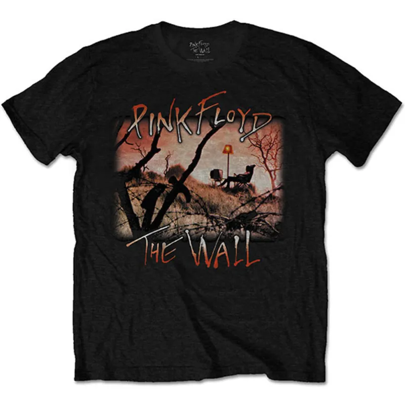 The Wall Meadow with Back Print Slim Fit T-shirt made by Pink Floyd