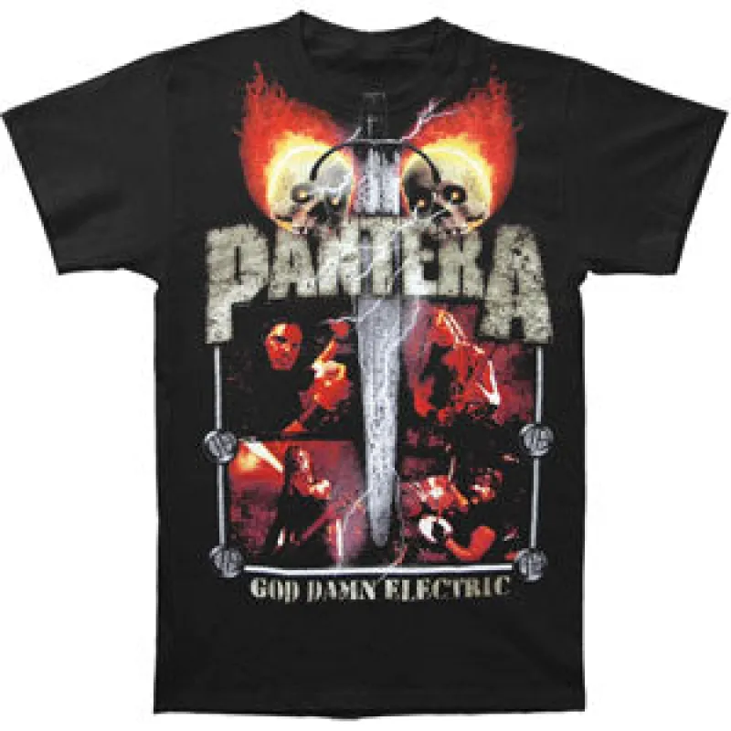 Lightning Skulls T-shirt sold by Rockabilia
