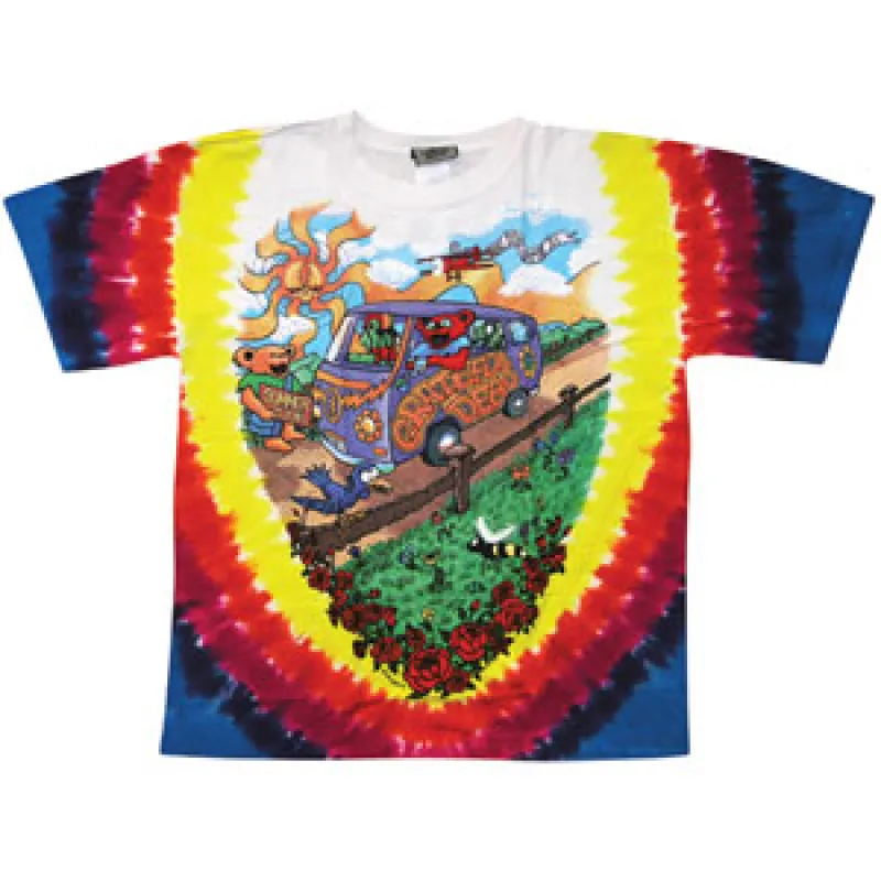 Summer Tour Bus Tie Dye T-shirt sold by Rockabilia