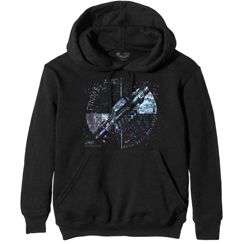 Machine Greeting Blue Hooded Sweatshirt made by Pink Floyd