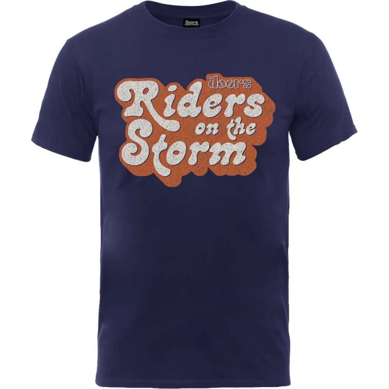 Riders on the Storm Logo Slim Fit T-shirt sold by Rockabilia