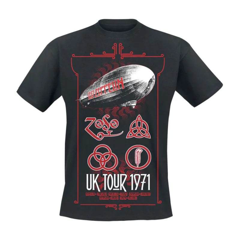 Uk Tour 1971 T-shirt sold by Rockabilia