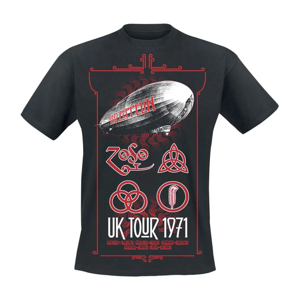 Led Zeppelin Uk Tour 1971 T-shirt sold by Rockabilia
